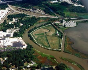 An Aerial View of Windmill Island in Holland, MI