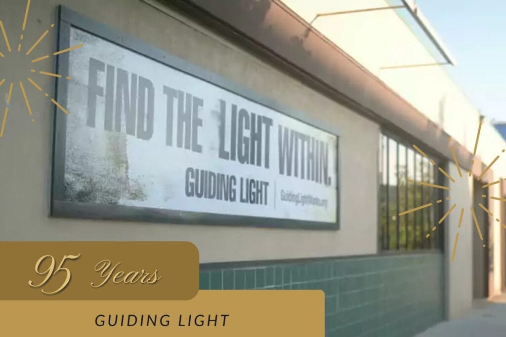 Exterior of the Guding Light Mission building in downtown Grand Rapids