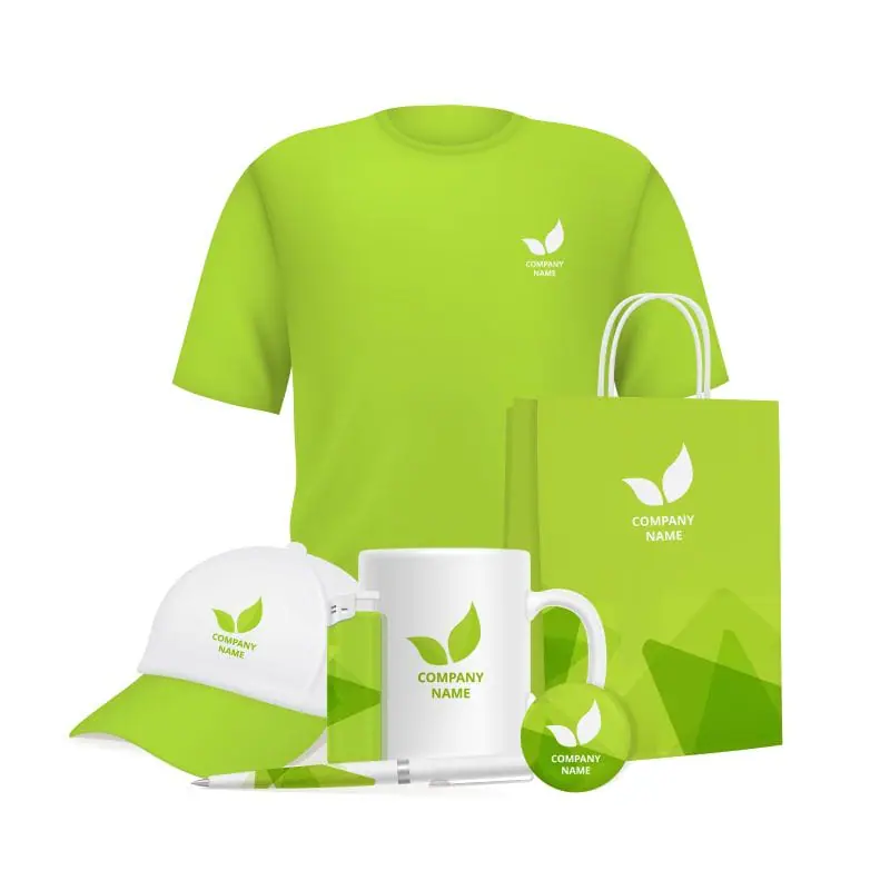 Branded presents prepared for guests at a grand opening event.