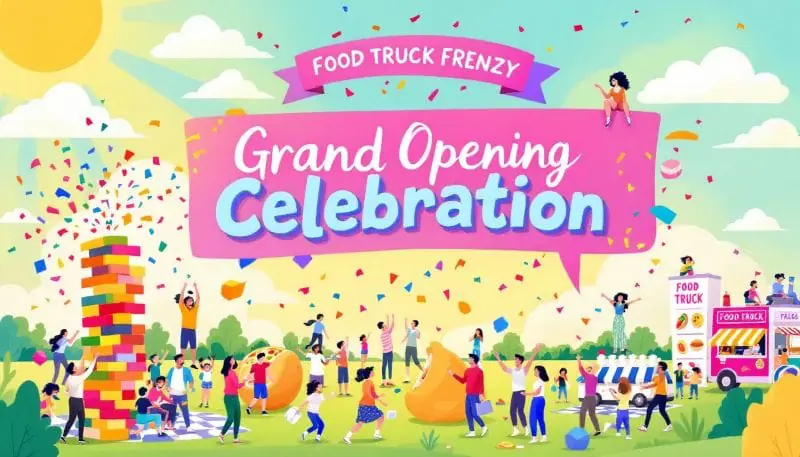 Engaging activities planned for a grand opening event to attract community members.